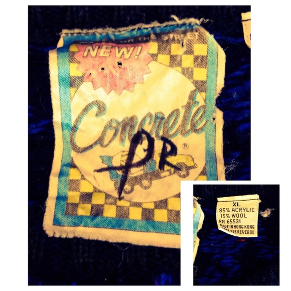1990’s Concrete Geometric knit Sweater - Picture 7 of 8